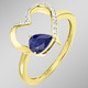 Ringe - Zeitlose Romantik: Damenring mit echtem Safir, in Größe 160 bis 220, in Farbe  – Ansicht 1