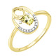 Ringe - Damenring mit Brillanten und Peridot – Ansicht 2 Ringe - Damenring mit Brillanten und Peridot, in Größe 160 bis 220, in Farbe  – Ansicht 2