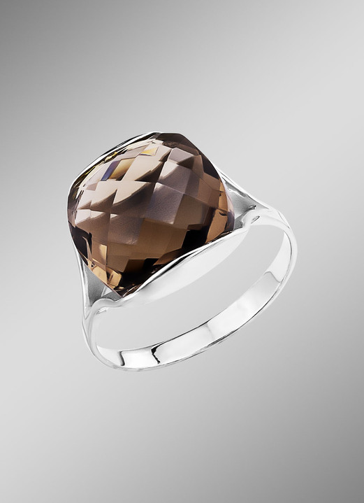 Ringe - Damenring mit Rauchquarz , in Größe 160 bis 220, in Farbe  Ansicht 1