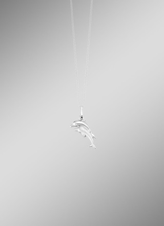 Delfin-Anhänger in Silber