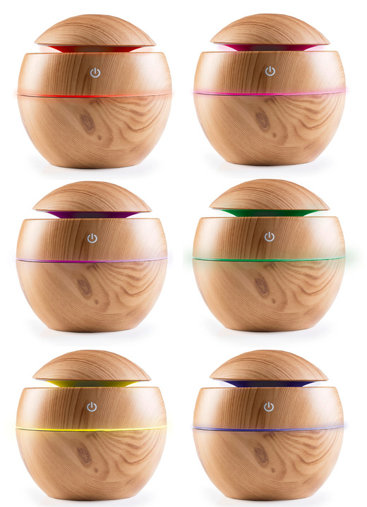 Raumklima - Luftbefeuchter in Holzoptik, in Farbe BRAUN Ansicht 3