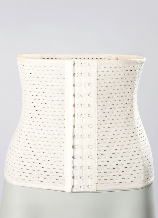 Korseletts - Schlank-Gürtel mit Front-Hakenösenverschluss, in Größe L (40/42) bis XL (44/46), in Farbe HAUT Ansicht 2