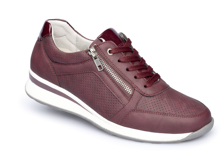 Gesundheitsschuhe - Komfort-Sneaker mit zusätzlicher Einlegesohle aus Kunstfell , in Größe 036 bis 042, in Farbe GRAU Ansicht 6