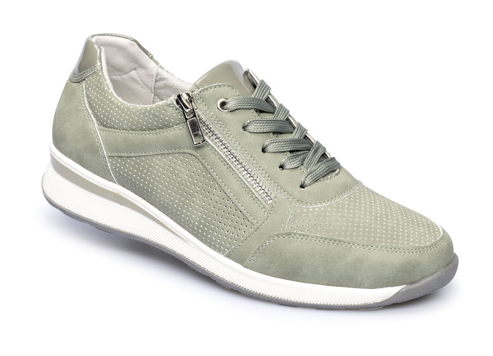 Gesundheitsschuhe - Komfort-Sneaker mit zusätzlicher Einlegesohle aus Kunstfell , in Größe 036 bis 042, in Farbe PFLAUME Ansicht 4