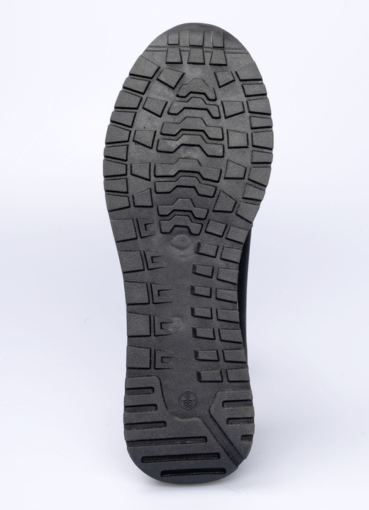 Slipper & Schnürschuhe - Komfort-Mokassin in Leder-Optik, in Größe 036 bis 042, in Farbe SCHWARZ Ansicht 3