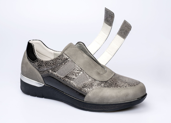 Slipper & Schnürschuhe - Federleichter Komfort-Sneaker, in Größe 036 bis 042, in Farbe GRAU Ansicht 3