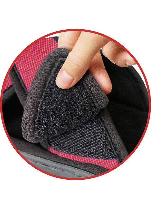 Slipper & Schnürschuhe - Relax-Cross Slipper für drinnen und draußen, in Größe 001 bis 004, in Farbe SCHWARZ-PINK Ansicht 3