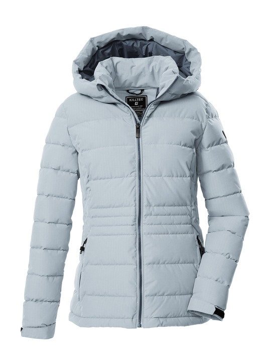 Kurz - Atmungsaktive Damen-Funktionsjacke, in Größe 036 bis 050, in Farbe EISBLAU Ansicht 1
