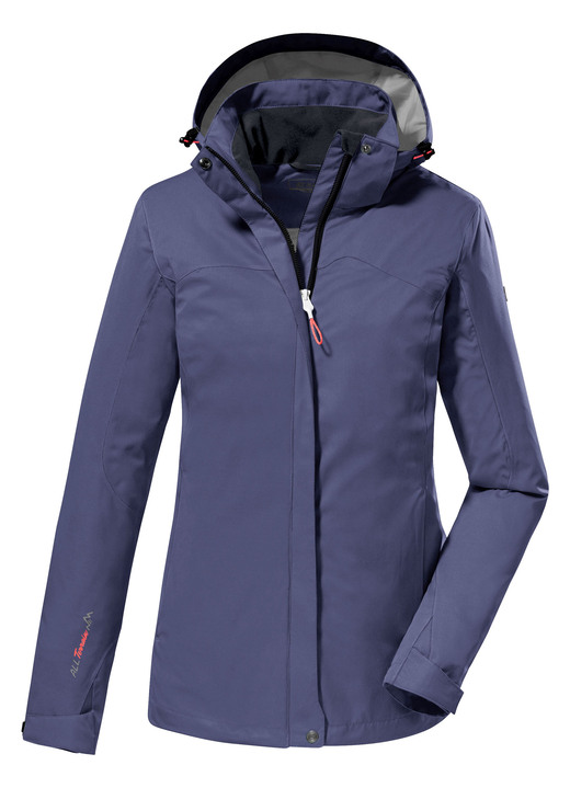Funktionsjacken - Wasser- und winddichte Damen-Funktionsjacke, in Größe 036 bis 054, in Farbe DUNKELBLAU Ansicht 1
