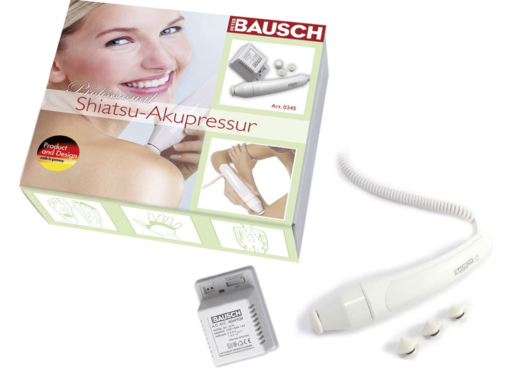 Schmerztherapie - Shiatsu-Akupressurgerät, in Farbe WEISS Ansicht 1