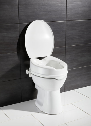 Toilettensitzerhöhung mit Deckel