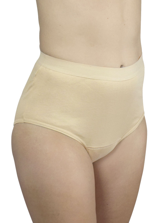 Inkontinenz - Hygiene-Damen-Slip, High-waist, von Hydas, in Größe 1 (38/40) bis 5 (54/56), in Farbe WEISS, in Ausführung Damen-Slip, High-waist Ansicht 3