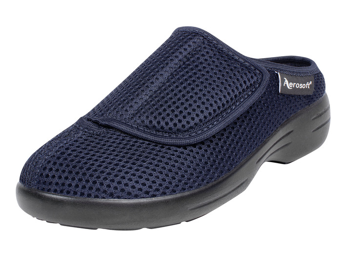 Gesundheitsschuhe - Klett-Pantolette für Damen und Herren, in Größe 036 bis 046, in Farbe BLAU Ansicht 1