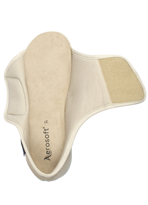 Damenmode - Klett-Sandale für Damen und Herren, in Größe 036 bis 046, in Farbe SCHWARZ, in Ausführung Komfort-Klett-Sandale mit 2 Klettverschlüssen Ansicht 7