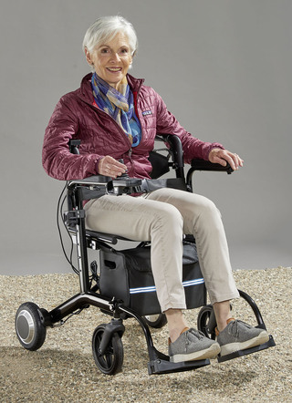 Elektrischer Rollstuhl/Rollator 2-in-1
