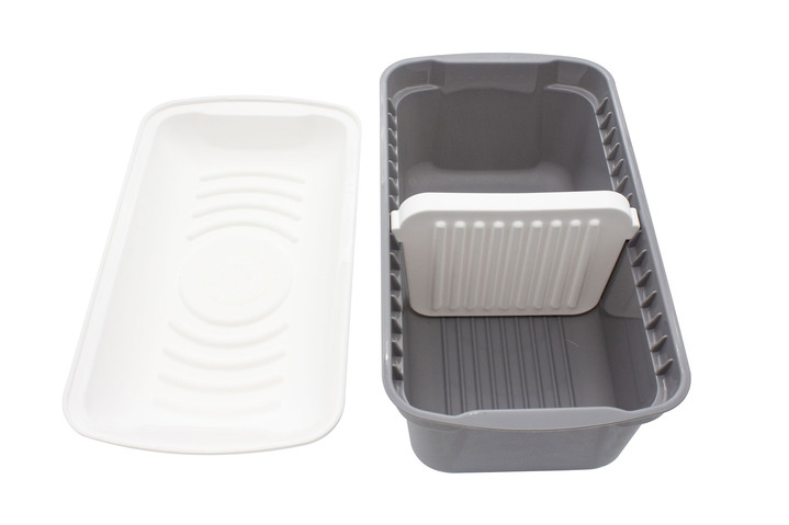 Haushaltshelfer - Brotbox „Bread Magic“  Ansicht 2 Haushaltshelfer - Brotbox „Bread Magic“ , in Farbe WEISS-GRAU, in Ausführung „Bread Magic“ Ansicht 2