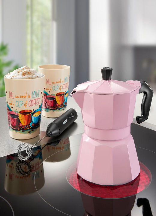 Kaffee & Tee - Espresso-Set, 4-teilig, in Farbe SCHWARZ Ansicht 2