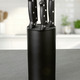Messer & Schneidgeräte - Messerblock, 6-teilig, mit 5 Messern – Farbe SCHWARZ – Ansicht 1 Messer & Schneidgeräte - Messerblock, 6-teilig, mit 5 Messern, in Farbe SCHWARZ – Farbe SCHWARZ – Ansicht 1
