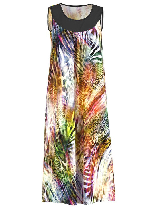 Strandkleider - Klaus Modelle Kleid mit farbbrillantem Druckdessin, ärmellos Ansicht 2 Strandkleider - Klaus Modelle Kleid mit farbbrillantem Druckdessin, ärmellos, in Größe 040 bis 060, in Farbe MULTICOLOR Ansicht 2