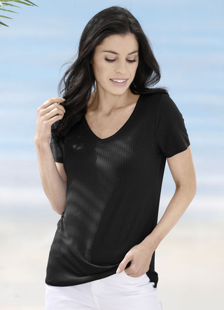Laurina Shirt mit V-Ausschnitt