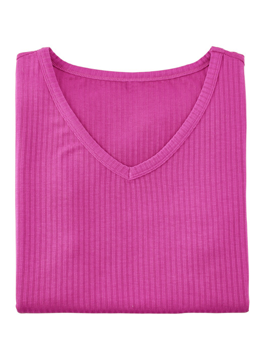 Strandkleider - Laurina Shirt mit V-Ausschnitt, in Größe 036 bis 054, in Farbe ROYALBLAU Ansicht 6