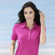 Strandkleider - Laurina Poloshirt mit Knopfleiste, in Größe 036 bis 054, in Farbe PINK – Farbe PINK – Ansicht 1
