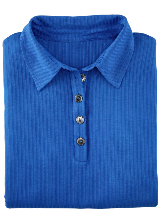 Strandkleider - Laurina Poloshirt mit Knopfleiste, in Größe 036 bis 054, in Farbe PINK Ansicht 7