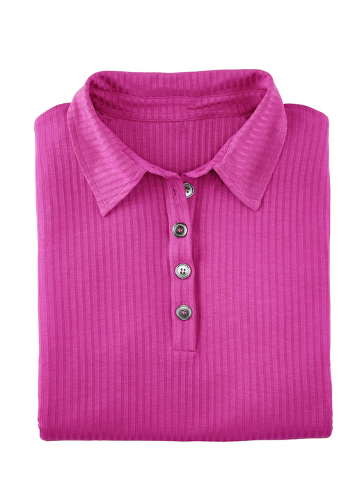 Strandkleider - Laurina Poloshirt mit Knopfleiste, in Größe 036 bis 054, in Farbe ROYALBLAU Ansicht 7