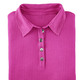 Strandkleider - Laurina Poloshirt mit Knopfleiste, in Größe 036 bis 054, in Farbe PINK – Farbe PINK – Ansicht 2