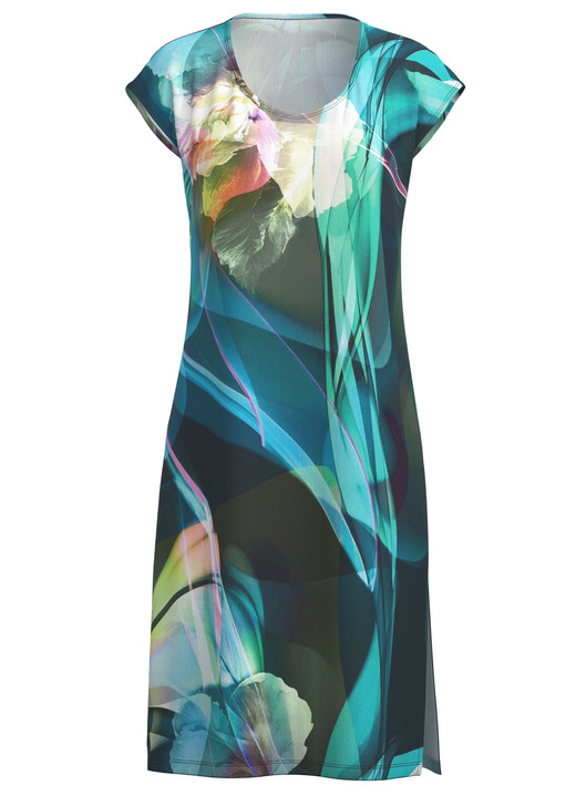 Strandkleider - Kleid mit farbbrillantem Druckdessin, in Größe 036 bis 054, in Farbe MULTICOLOR Ansicht 2