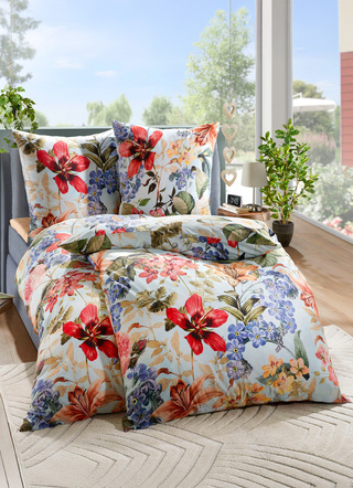 Bettwäsche-Garnitur aus 100% Baumwolle