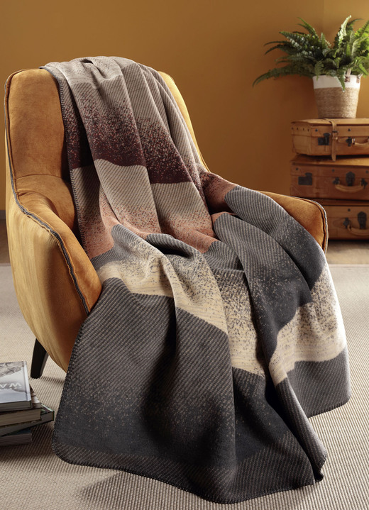 Decken - Kuschelweiche Schlafdecke, in Farbe BEIGE-BRAUN Ansicht 1