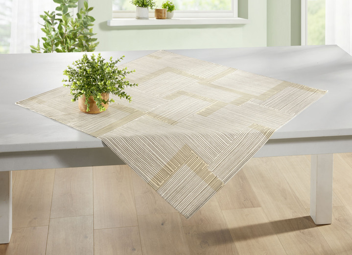 Tischdecken - Tischdecke mit Fleckschutz-Ausrüstung, in Größe 105 (Läufer, 40/140 cm) bis 160 (Tischdecke rund, ø 140 cm), in Farbe CREME Ansicht 20