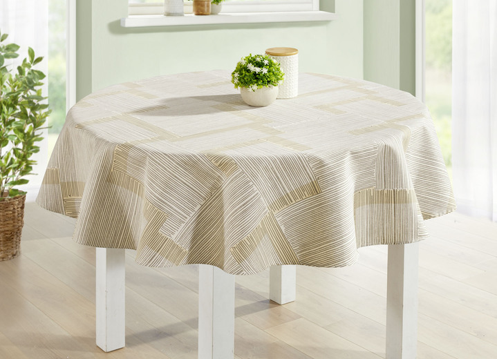 Tischdecken - Tischdecke mit Fleckschutz-Ausrüstung, in Größe 105 (Läufer, 40/140 cm) bis 160 (Tischdecke rund, ø 140 cm), in Farbe CREME Ansicht 11