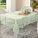 Tischdecken - Tischdecke mit Fleckschutz-Ausrüstung, in Größe 105 (Läufer, 40/140 cm) bis 160 (Tischdecke rund, ø 140 cm), in Farbe CREME – Farbe PISTAZIE – Ansicht 1