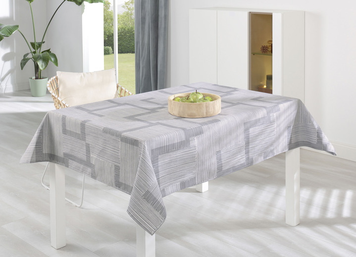 Tischdecken - Tischdecke mit Fleckschutz-Ausrüstung, in Größe 105 (Läufer, 40/140 cm) bis 160 (Tischdecke rund, ø 140 cm), in Farbe CREME Ansicht 4