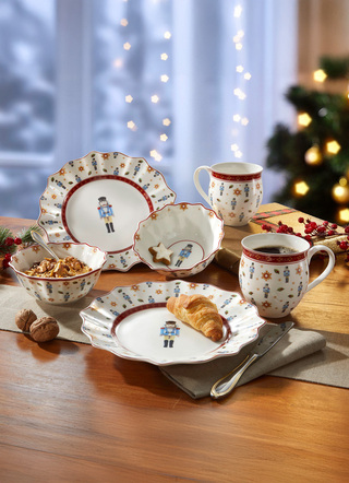 Frühstücks-Set Nussknacker, 6-teilig