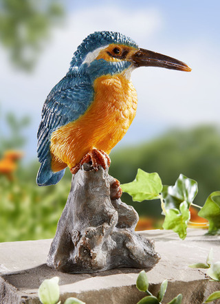 Wetterfester Eisvogel aus Polyresin