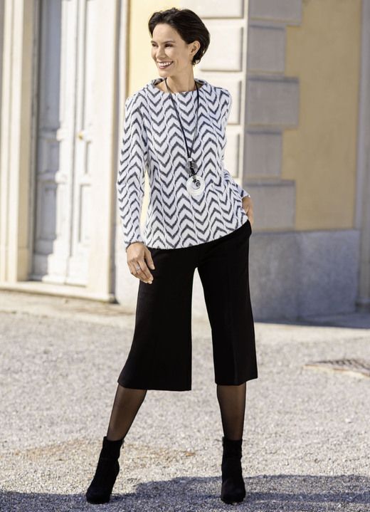 culotten - Schicke Culotte in Schlupfform Ansicht 4 culotten - Schicke Culotte in Schlupfform, in Größe 018 bis 052, in Farbe SCHWARZ Ansicht 4