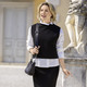 Kurzarm - Shirt in Strick-Optik – Farbe SCHWARZ – Ansicht 1 Kurzarm - Shirt in Strick-Optik, in Größe 036 bis 050, in Farbe SCHWARZ – Farbe SCHWARZ – Ansicht 1