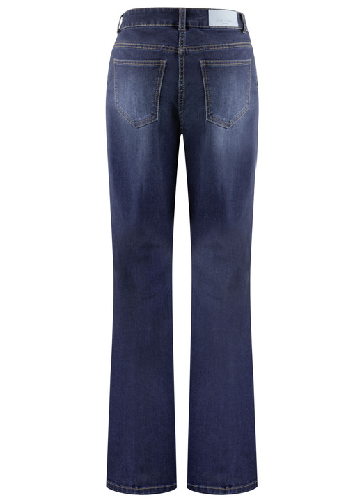 Hosen mit Knopf- und Reißverschluss - Jeans mit weiterem Beinverlauf, in Größe 017 bis 050, in Farbe DUNKELBLAU Ansicht 2