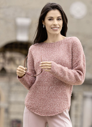 Pullover aus Melangegarn