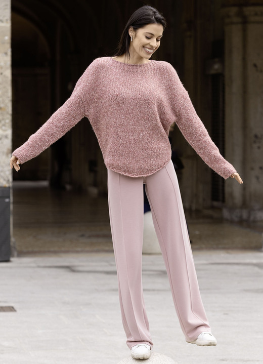 Basics - Pullover aus Melangegarn Ansicht 3 Basics - Pullover aus Melangegarn, in Größe L(44/46) bis XS(32/34), in Farbe HUMMER MELIERT Ansicht 3
