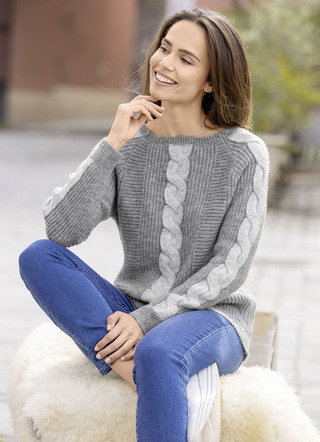 Pullover mit Glitzerakzenten