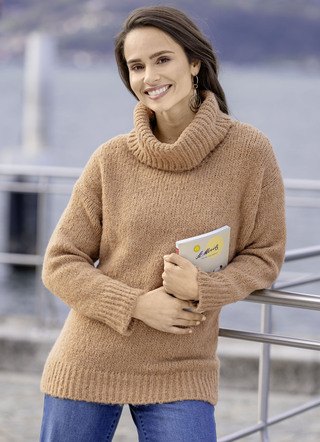 Pullover mit dezenten Glitzereffekten