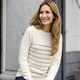 Pullover & Strickmode - Pullover mit edlen Streifen – Farbe ECRU-SILBERFARBEN – Ansicht 1 Pullover & Strickmode - Pullover mit edlen Streifen, in Größe 036 bis 052, in Farbe ECRU-SILBERFARBEN – Farbe ECRU-SILBERFARBEN – Ansicht 1
