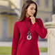 Basics - Pullover mit Struktur, in Größe 036 bis 052, in Farbe ROT – Farbe ROT – Ansicht 1