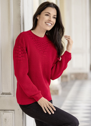 Pullover mit Strukturmuster