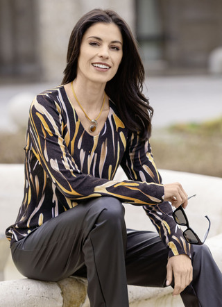 Pullover in Feinstrick