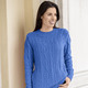 Basics - Pullover mit nachhaltig recycelter Baumwolle – Farbe ROYALBLAU Basics - Pullover mit nachhaltig recycelter Baumwolle, in Größe 036 bis 052, in Farbe ROT